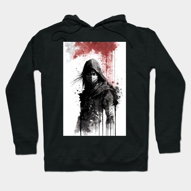 Masked Ninja Staring Into The Abyss Hoodie by TortillaChief